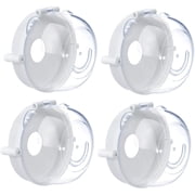 VONTER Kids 4pcs Stove Knob Covers Gas Shield Protection Locks for Children Safe Baby Proof Large Universal Design Guard Kitchen Cooker Oven Knob Cover Switch Toddler Control Guard Kitchen Protect