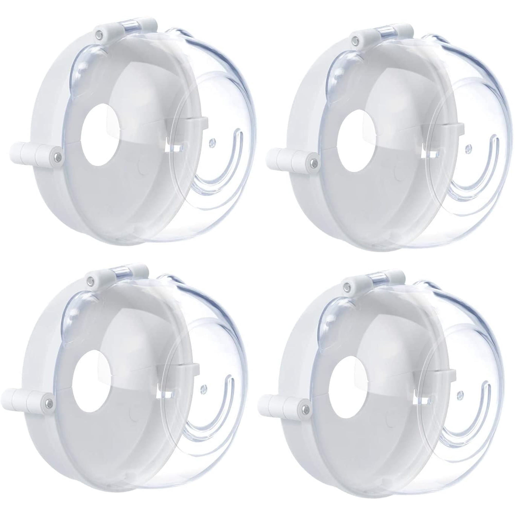VONTER Kids 4pcs Stove Knob Covers Gas Shield Protection Locks for Children Safe Baby Proof Large Universal Design Guard Kitchen Cooker Oven Knob Cover Switch Toddler Control Guard Kitchen Protect