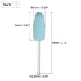 thumbnail image 2 of 2 Pack Silicone Rubber Grinding Buffing Wheels 600 Grits 10mm Dia Cone Shape Polishing Head, 2 of 5