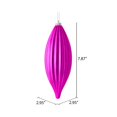 thumbnail image 3 of Vickerman M183270S 8 in. Fuchsia Shiny Line Finial Ornament  4 per Bag, 3 of 3
