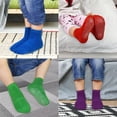 thumbnail image 4 of Toddler Kids Non Slip Socks- 12 Pairs Anti Slip Socks for Girls Boys 1-7 Years Old Everyday Wear, Assorted Colors Children Socks with Grip(#2 Rainbow,5-7 Years), 4 of 5