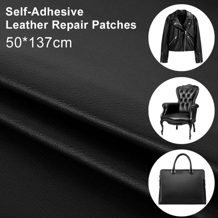  Self Adhesive Leather Repair Patch 8.3×11 inch, Leather Patches  for Furniture, Leather Repair Kit for Car seat, Couch, Jacket, Boat Seats,  Sofa Black : Automotive