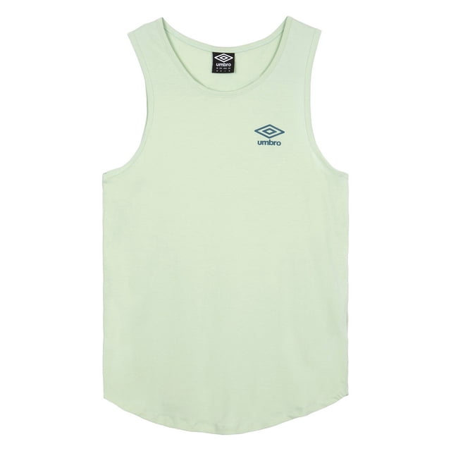 Umbro - Camiseta Sin Mangas Core para Hombre (Verde Sutil, Lyons Azul)