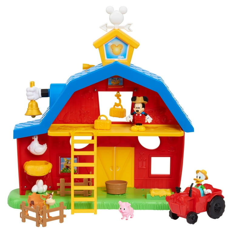 Disney Junior Mickey Mouse Barnyard Fun Playset Officially Licensed Kids Toys for Ages 3 Up Gifts and Presents