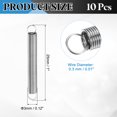thumbnail image 2 of Uxcell Extension Spring, 10pcs Wire Diameter 0.01", OD 0.12", Free Length 1", Silver, 2 of 7