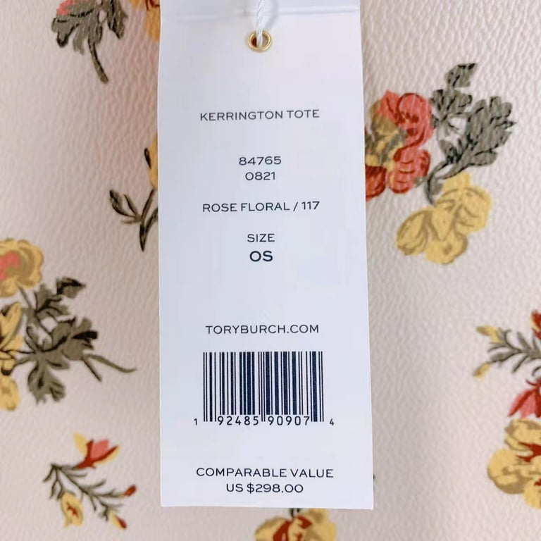 Tory Burch Women's Casual Kerrington Tote, Rose Floral - Walmart.com