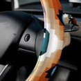 thumbnail image 5 of Pixel Dog 14.5 Inch Printing PVC Leather Car Wheel Covers Steering Wheel Covers Auto Accessories, 5 of 6