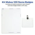 thumbnail image 4 of Avery Name Badges with Clips, 3" x 4", 100 Badges (74541), 4 of 8