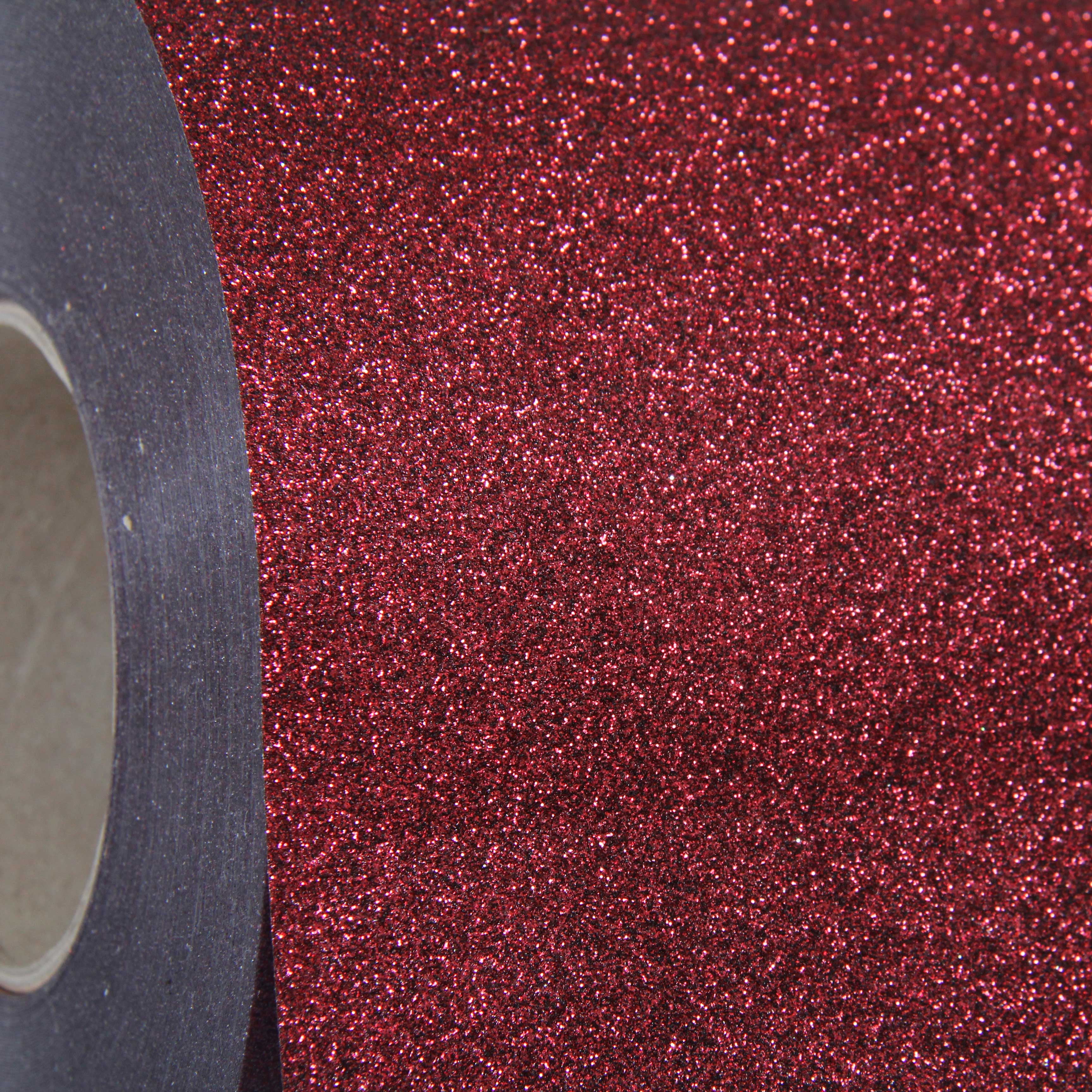 Threadart Glitter Maroon 20" Heat Transfer Vinyl Film HTV By the Yard