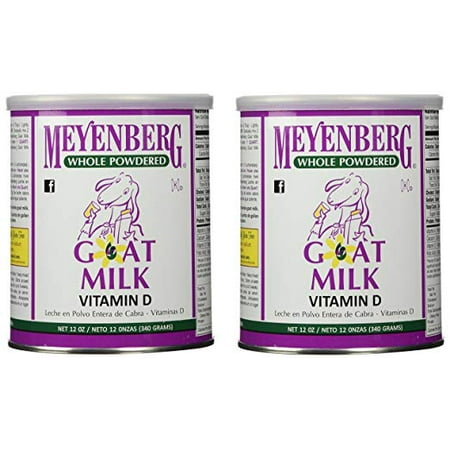 (2 Pack) Meyenberg Whole Powdered Goat Milk Vitamin D, 12