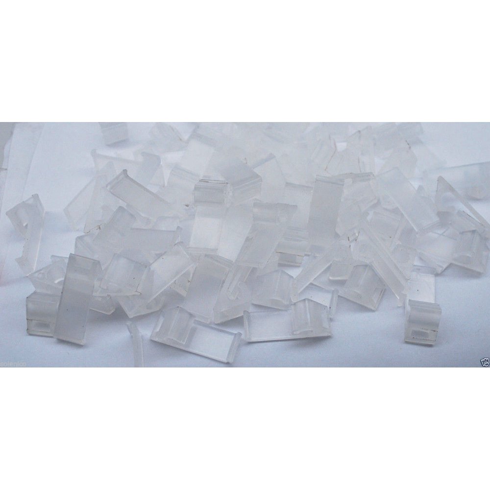 100 pcs HORIZONTAL VINYL SIDING CABLE RG6 & RG59 CLEAR SNAP CLIPS