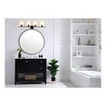 thumbnail image 2 of Collier 4 light Black and Frosted white glass Wall sconce, 2 of 4
