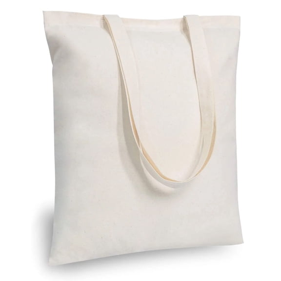 5 | 12-pack of economical cotton fabric bags, lightweight medium-sized reusable fabric grocery bags, suitable for DIY, advertising, promotion, gift,