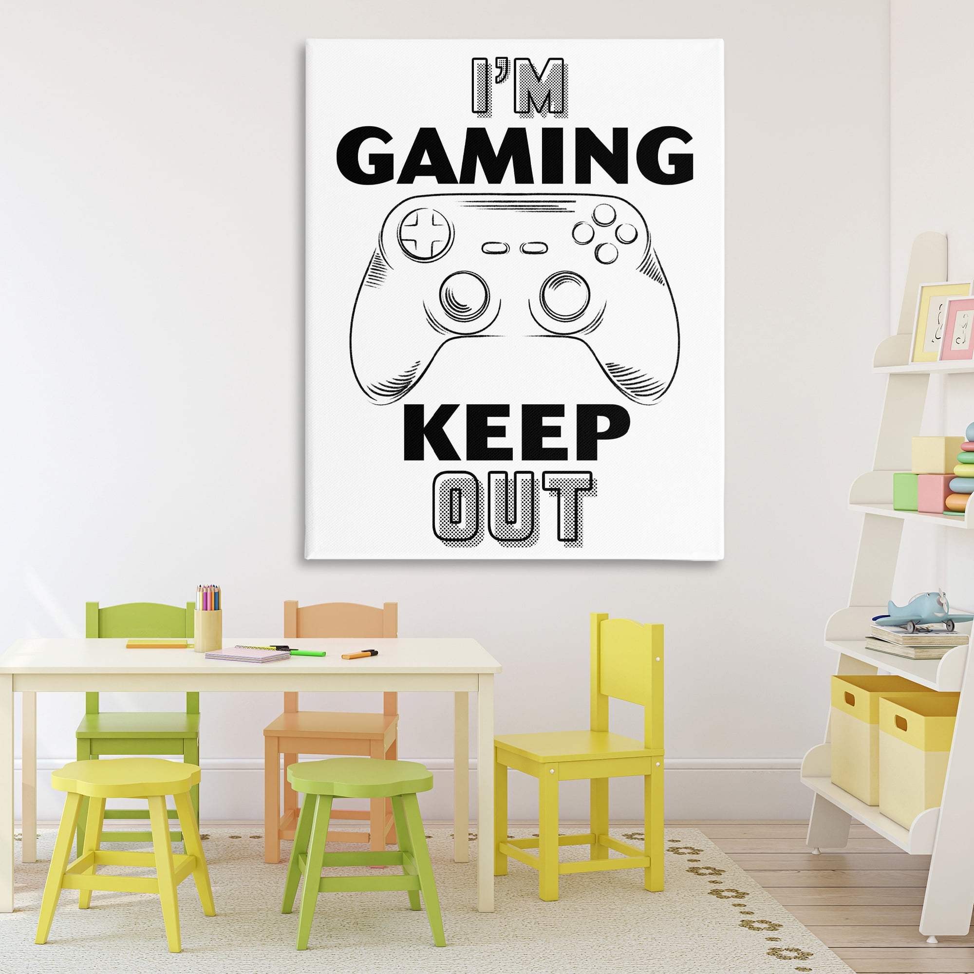 Stupell Industries Gaming Keep Out Canvas Wall Art, design by Marcus Prime