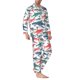 thumbnail image 2 of Fotbe Colorful Shark Pijama de Hombre con Estampado de Manga Larga, Conjunto de 2 Piezas, Ropa de Dormir Suave y Cómoda con Bolsillos-Medium, 2 of 7