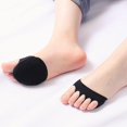thumbnail image 4 of 3 Pairs Women's Toe Topper Socks Non Slip Toe Cover No Show Half Socks with Cushion Pad, 4 of 6