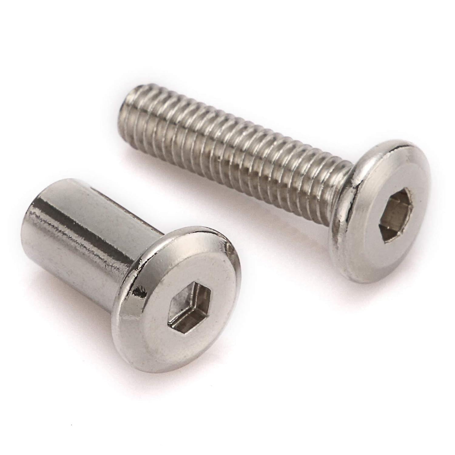 Vis à Tête Hexagonale Creuse Acier Inoxydable 304 - M6 M8 M10 M12 - Longueur 10-100mm