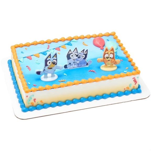 Bluey Dance Mode Birthday Cake Topper, by DecoPac (3 Count)