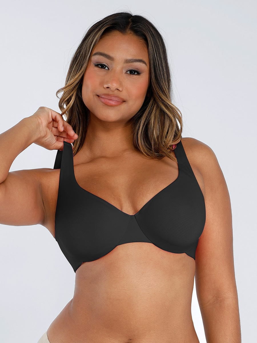 FeelinGirl Underwire Adjustable Deep V-Neck Bra