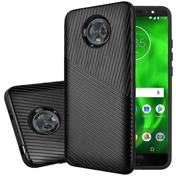 GSA Texture Embossed Hybrid Case For Motorola Moto G7 Play - Black
