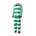 thumbnail image 3 of Onesie Pajama Christmas PJs Holiday Nightwear with Long Pants/Button Jumpsuit Sleepwear Matching Family Pajamas Sets, 3 of 10