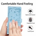 thumbnail image 6 of for iPhone Air Wallet Case with Card Slots Cash Pocket, 2 in 1 PU Kickstand Faux Leather Phone Cover Magnetic Flip Phone Case, Sturdy & Shockproof Phone Case with Wrist Strap - Lightblue, 6 of 7