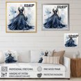 thumbnail image 4 of Designart "Stylish Dress Delight Pointillism I" Fashion Floater Framed Canvas Art Print, 4 of 7