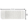 thumbnail image 2 of Abstract Microwave Oven Cover, Nostalgic Repeating Pattern with Tiny Squares on Vertical Lines, Water Resistant Organizer with Pockets for Kitchen, 36" x 12", Off White Multicolor, by Ambesonne, 2 of 4