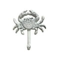 thumbnail image 2 of Handcrafted Model Ships G-54-725-W 5 in. Rustic Whitewashed Cast Iron Wall Mounted Crab Hook, White, 2 of 3