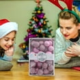 thumbnail image 1 of Clear Glitter Hanging Shatterproof Baubles for Decoration, 1 of 5