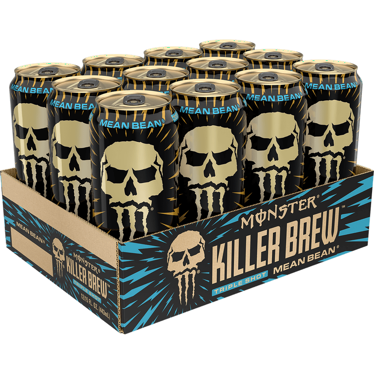コーヒー Monster 12 Cans) Java Monster Killer Brew, Mean Bean, Coffee + Energy, 15
