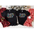 thumbnail image 4 of Christmas Crew Graphic Print T-Shirt | Holiday Lights Design | Family Matching Christmas Tee, 4 of 6