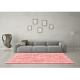 thumbnail image 3 of Ahgly Company Indoor Square Abstract Red Modern Area Rugs, 8' Square, 3 of 4