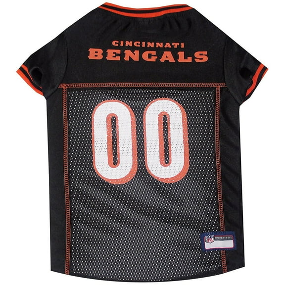 Pets First NFL Cincinnati BengalsLicensed Mesh Jersey for Dogs and Cats - Medium