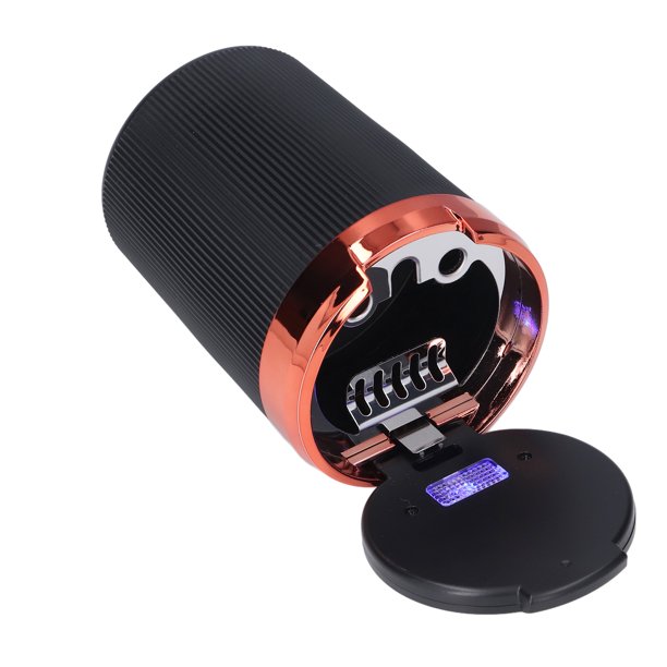 Cenicero Para Coche, Cenicero Para Cigarros, Ignífugo, LED Azul, Comederos Para Humo, Apertura Flexible Para Oficina, Hogar, Sala De Descanso