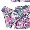 thumbnail image 4 of UngA Swimsuits for Teen Girls Bikini Cute Bathing Suits for Kids Girls Tropical Floral 3 Piece Summer Swimwear with Cover Up Skirt (Red,8-9 Years), 4 of 4