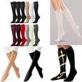 thumbnail image 4 of For Womens Trouser Socks Knee High Dress Comfort Band With Spandex Size 9-11 LOT, 4 of 7