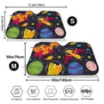 thumbnail image 3 of Balery Dinosaurs in Space Print Car Windshield Sun Shade,Windshield Sunshade for Car Pickup Truck SUV Accessories-Small, 3 of 7