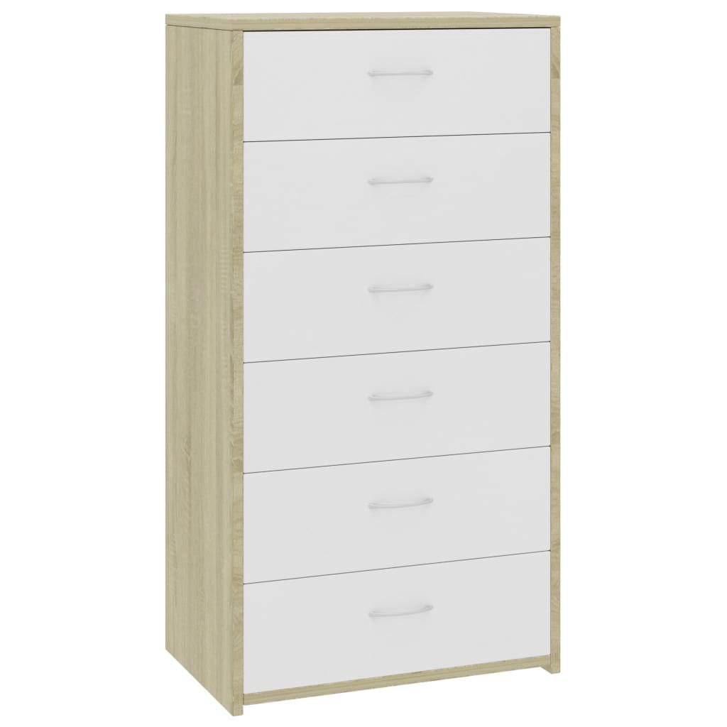 Kepooman Modern Sideboard with 6 Drawers, Buffet Storage Side Cabinet Dresser Organiser for Living Room Kepooman Modern Sideboard with 6 Drawers, Buffet Storage Side Cabinet Dresser Organiser for Living Room