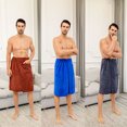thumbnail image 2 of Falda de baño para hombre moderna y duradera que se puede usar con toalla de fibra de toalla de baño para secarse., 2 of 6