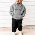 thumbnail image 2 of Girls Outfits & Set Stylish Hoodie Sweatshirt Tracksuit Unisex Two Piece Set for Kids Comfortable Sweatpants Fashion Apparel, 2 of 4