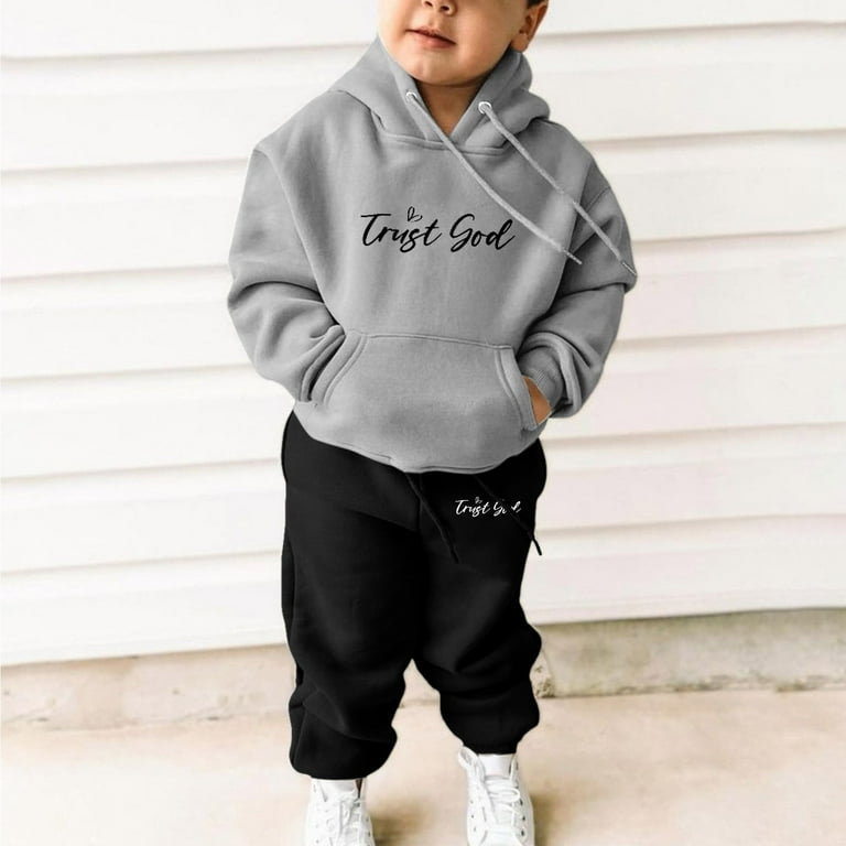Trust God and Child Kids Sweatshirt Trust God and Child Kids Sweatshirt