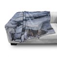 thumbnail image 3 of Alaska Soft Flannel Fleece Blanket, Ice Chunks on the Side of Chilkat River in North America Winter Season, Cozy Plush for Indoor and Outdoor Use, 50" x 60", Seafoam White Sky Blue, by Ambesonne, 3 of 6