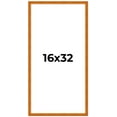 thumbnail image 2 of 16x32 Honey Brown Real Wood Picture Frame Width 0.75 inches | Interior Frame Depth 0.5 inches |, 2 of 8