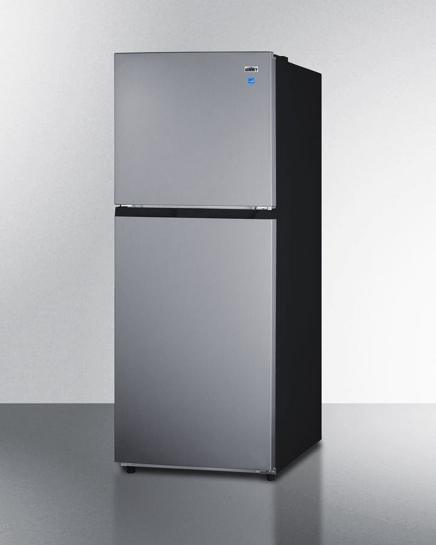 24" Wide Top Mount Refrigerator-Freezer, Stainless Steel Look