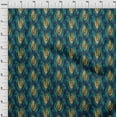thumbnail image 4 of oneOone Viscose Jersey Medium Blue Fabric Ikat Sewing Craft Projects Fabric Prints By Yard 60 Inch Wide, 4 of 4