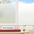 thumbnail image 4 of Pigo Window Privacy Film, Non-Adhesive Frosted Glass Window Film for Bathroom, Static Cling Heat Blocking Stickers for Home Indoor Opaque Frosting Coverings House Tint, 35.4" x 78.7", 4 of 10