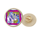 thumbnail image 1 of Broche de Acuario Mexicon Cultura Grabado Circular de Oro Metálico, 1 of 3