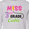 thumbnail image 4 of Inktastic Miss 3rd Grade Cutie with Pencil and Stars Long Sleeve Youth T-Shirt, 4 of 5