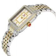 Michele Womens Deco II Mid Two-Toned Diamond 26mm Watch MWW06I000004